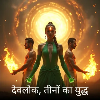 देवलोक, तीनों का युद्ध देवलोक, तीनों का युद्ध