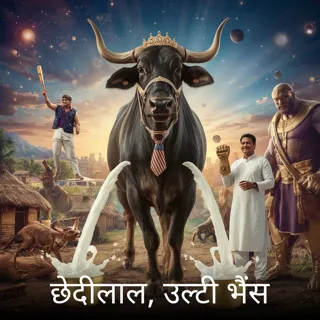 छेदीलाल, उल्टी भैंस छेदीलाल, उल्टी भैंस