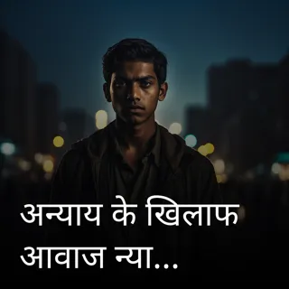 अन्याय के खिलाफ आवाज न्याय की